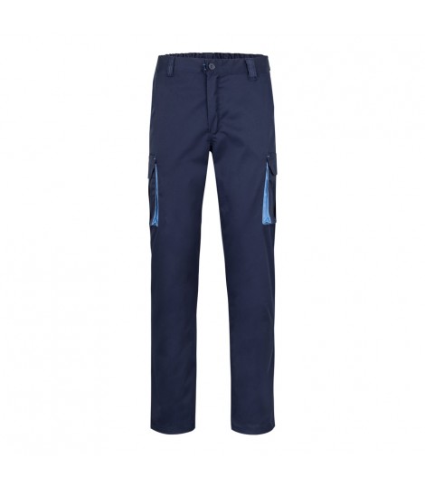 VL FIDES Pantalon elastico bicolor multibolsillos 240g m en algodon 46 EME 38 y poliester 16