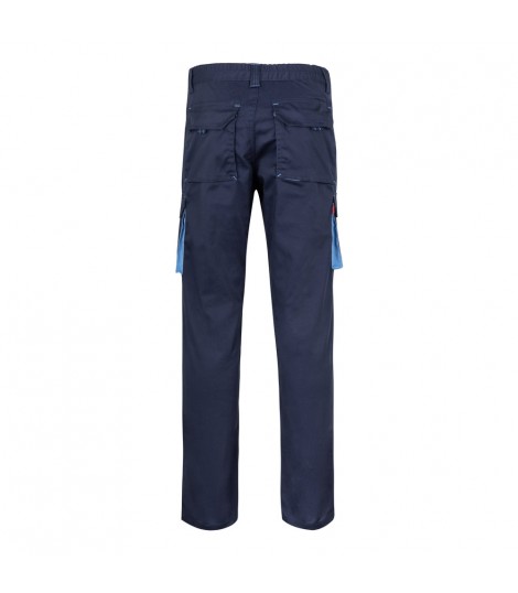 VL FIDES Pantalon elastico bicolor multibolsillos 240g m en algodon 46 EME 38 y poliester 16