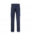 VL FIDES Pantalon elastico bicolor multibolsillos 240g m en algodon 46 EME 38 y poliester 16