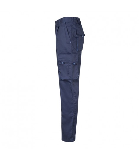VL FIDES Pantalon elastico bicolor multibolsillos 240g m en algodon 46 EME 38 y poliester 16