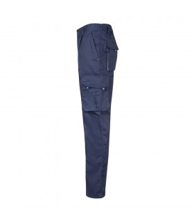 VL FIDES Pantalon elastico bicolor multibolsillos 240g m en algodon 46 EME 38 y poliester 16