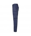 VL FIDES Pantalon elastico bicolor multibolsillos 240g m en algodon 46 EME 38 y poliester 16