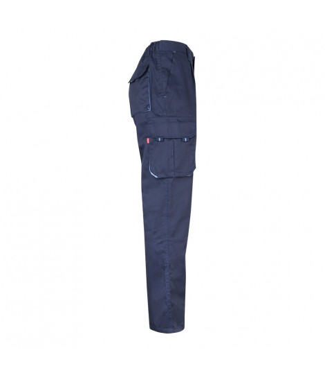 VL FIDES Pantalon elastico bicolor multibolsillos 240g m en algodon 46 EME 38 y poliester 16