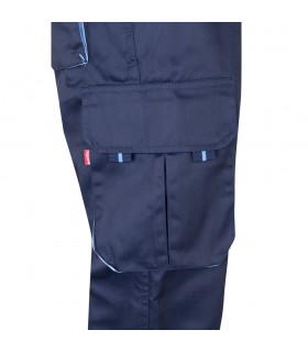 VL FIDES Pantalon elastico bicolor multibolsillos 240g m en algodon 46 EME 38 y poliester 16