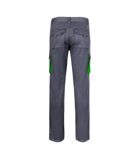 VL FIDES Pantalon elastico bicolor multibolsillos 240g m en algodon 46 EME 38 y poliester 16
