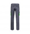 VL FIDES Pantalon elastico bicolor multibolsillos 240g m en algodon 46 EME 38 y poliester 16