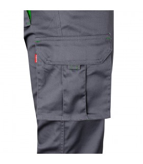 VL FIDES Pantalon elastico bicolor multibolsillos 240g m en algodon 46 EME 38 y poliester 16