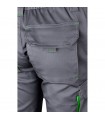 VL FIDES Pantalon elastico bicolor multibolsillos 240g m en algodon 46 EME 38 y poliester 16