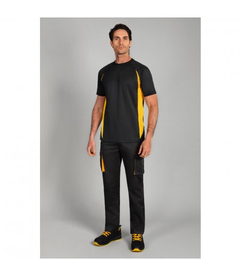 VL SLAYER Camiseta tecnica ojo de pajaro bicolor 160g m en poliester 100
