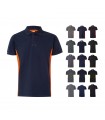 VL SUPAY Polo pique bicolor 180g m manga corta en algodon 60 y poliester 40
