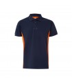 VL SUPAY Polo pique bicolor 180g m manga corta en algodon 60 y poliester 40