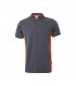 VL SUPAY Polo pique bicolor 180g m manga corta en algodon 60 y poliester 40