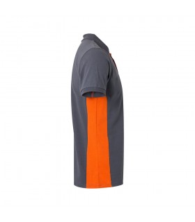 VL SUPAY Polo pique bicolor 180g m manga corta en algodon 60 y poliester 40
