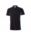 VL SUPAY Polo pique bicolor 180g m manga corta en algodon 60 y poliester 40