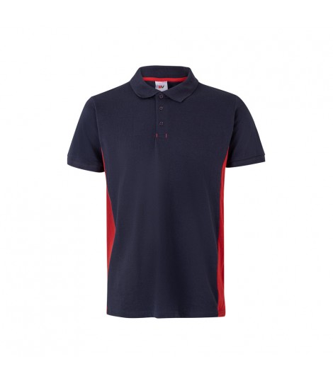 VL SUPAY Polo pique bicolor 180g m manga corta en algodon 60 y poliester 40