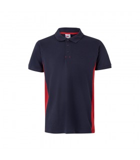 VL SUPAY Polo pique bicolor 180g m manga corta en algodon 60 y poliester 40