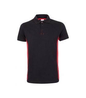 VL SUPAY Polo pique bicolor 180g m manga corta en algodon 60 y poliester 40