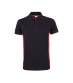 VL SUPAY Polo pique bicolor 180g m manga corta en algodon 60 y poliester 40