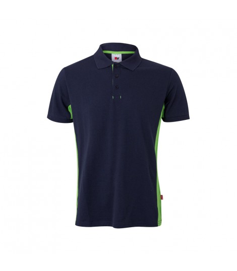 VL SUPAY Polo pique bicolor 180g m manga corta en algodon 60 y poliester 40