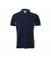 VL SUPAY Polo pique bicolor 180g m manga corta en algodon 60 y poliester 40