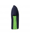 VL SUPAY Polo pique bicolor 180g m manga corta en algodon 60 y poliester 40