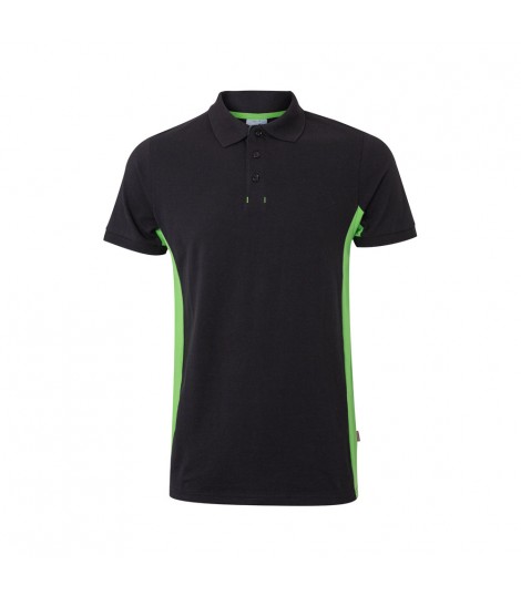VL SUPAY Polo pique bicolor 180g m manga corta en algodon 60 y poliester 40