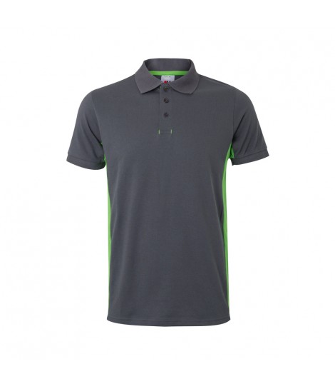 VL SUPAY Polo pique bicolor 180g m manga corta en algodon 60 y poliester 40
