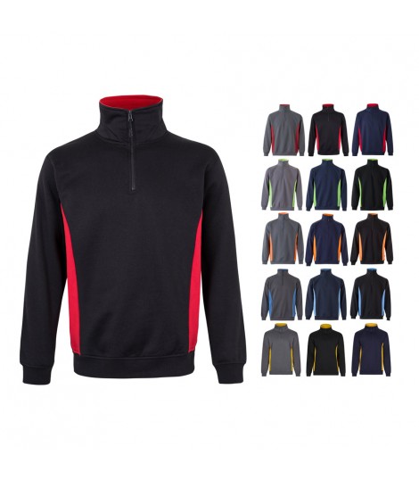 VL SVAROG Sudadera de rizo bicolor 260g m en poliester 65 y algodon 35