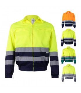 VL NEPTUNE Chaqueta de sarga bicolor 210g m en poliester 80 y algodon 20