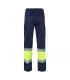 VL ATHENA Pantalon de sarga bicolor 210 g m forrado multibolsillos en algodon 20 y poliester 80 