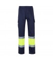 VL ATHENA Pantalon de sarga bicolor 210 g m forrado multibolsillos en algodon 20 y poliester 80 
