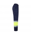 VL ATHENA Pantalon de sarga bicolor 210 g m forrado multibolsillos en algodon 20 y poliester 80 