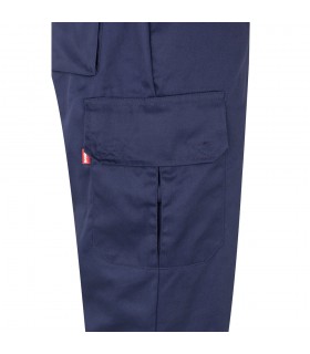 VL ATHENA Pantalon de sarga bicolor 210 g m forrado multibolsillos en algodon 20 y poliester 80 