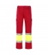 VL ATHENA Pantalon de sarga bicolor 210 g m forrado multibolsillos en algodon 20 y poliester 80 