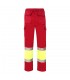 VL ATHENA Pantalon de sarga bicolor 210 g m forrado multibolsillos en algodon 20 y poliester 80 