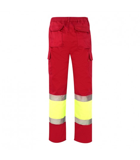 VL ATHENA Pantalon de sarga bicolor 210 g m forrado multibolsillos en algodon 20 y poliester 80 