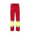 VL ATHENA Pantalon de sarga bicolor 210 g m forrado multibolsillos en algodon 20 y poliester 80 