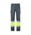 VL ATHENA Pantalon de sarga bicolor 210 g m forrado multibolsillos en algodon 20 y poliester 80 