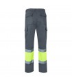 VL ATHENA Pantalon de sarga bicolor 210 g m forrado multibolsillos en algodon 20 y poliester 80 