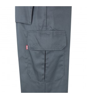 VL ATHENA Pantalon de sarga bicolor 210 g m forrado multibolsillos en algodon 20 y poliester 80 