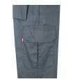 VL ATHENA Pantalon de sarga bicolor 210 g m forrado multibolsillos en algodon 20 y poliester 80 
