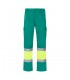 VL ATHENA Pantalon de sarga bicolor 210 g m forrado multibolsillos en algodon 20 y poliester 80 