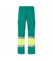 VL ATHENA Pantalon de sarga bicolor 210 g m forrado multibolsillos en algodon 20 y poliester 80 