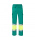 VL ATHENA Pantalon de sarga bicolor 210 g m forrado multibolsillos en algodon 20 y poliester 80 