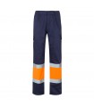 VL ATHENA Pantalon de sarga bicolor 210 g m forrado multibolsillos en algodon 20 y poliester 80 