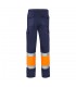 VL ATHENA Pantalon de sarga bicolor 210 g m forrado multibolsillos en algodon 20 y poliester 80 