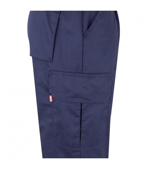 VL ATHENA Pantalon de sarga bicolor 210 g m forrado multibolsillos en algodon 20 y poliester 80 