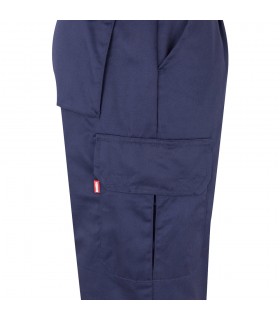 VL ATHENA Pantalon de sarga bicolor 210 g m forrado multibolsillos en algodon 20 y poliester 80 