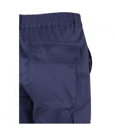 VL ATHENA Pantalon de sarga bicolor 210 g m forrado multibolsillos en algodon 20 y poliester 80 