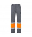 VL ATHENA Pantalon de sarga bicolor 210 g m forrado multibolsillos en algodon 20 y poliester 80 